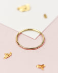 Yellow gold stacking ring