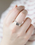 Starry Stacking Ring Set in Sterling Silver