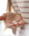 Starry Stacking Ring Set in Sterling Silver