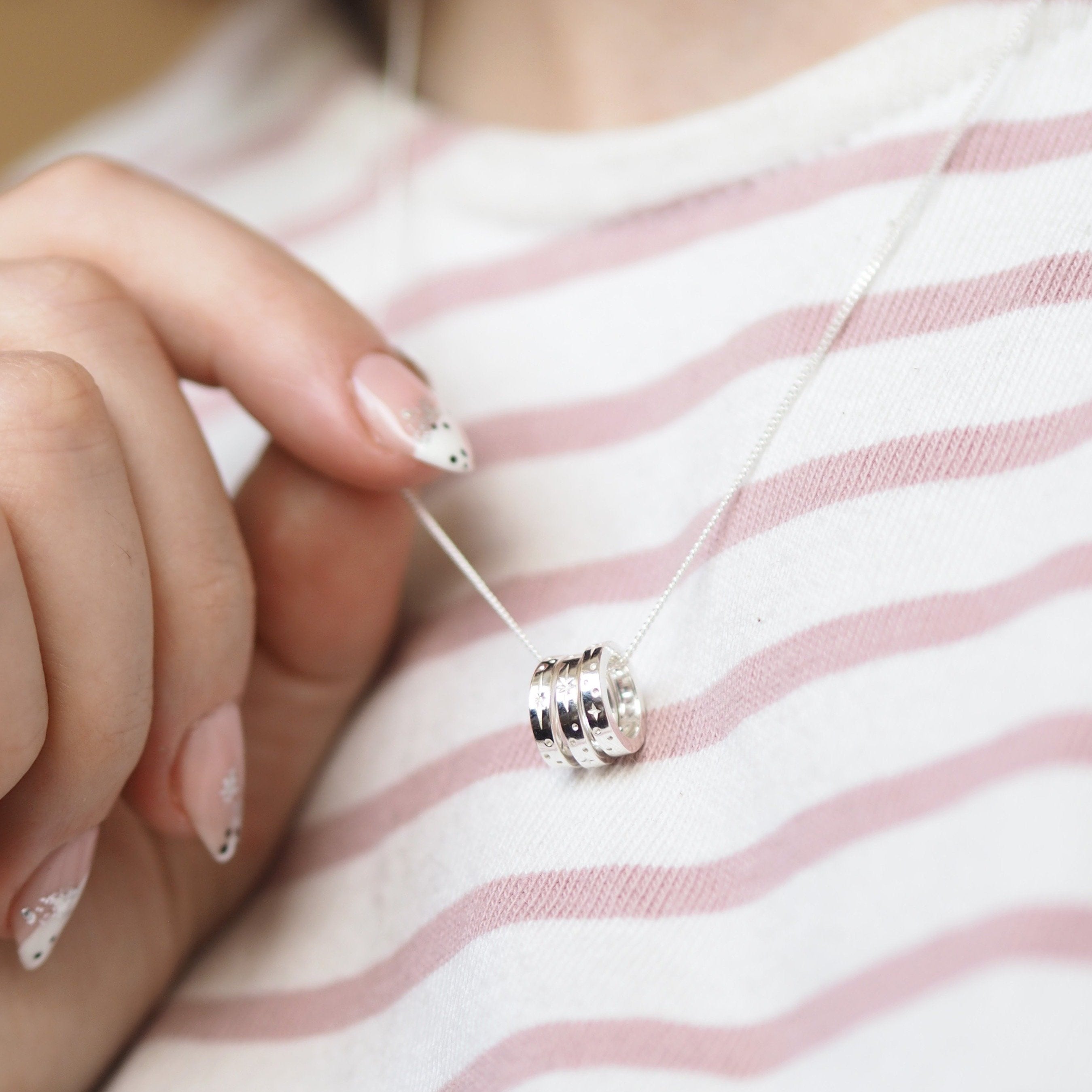 Miniature Hand Engraved Star Constellation Necklace