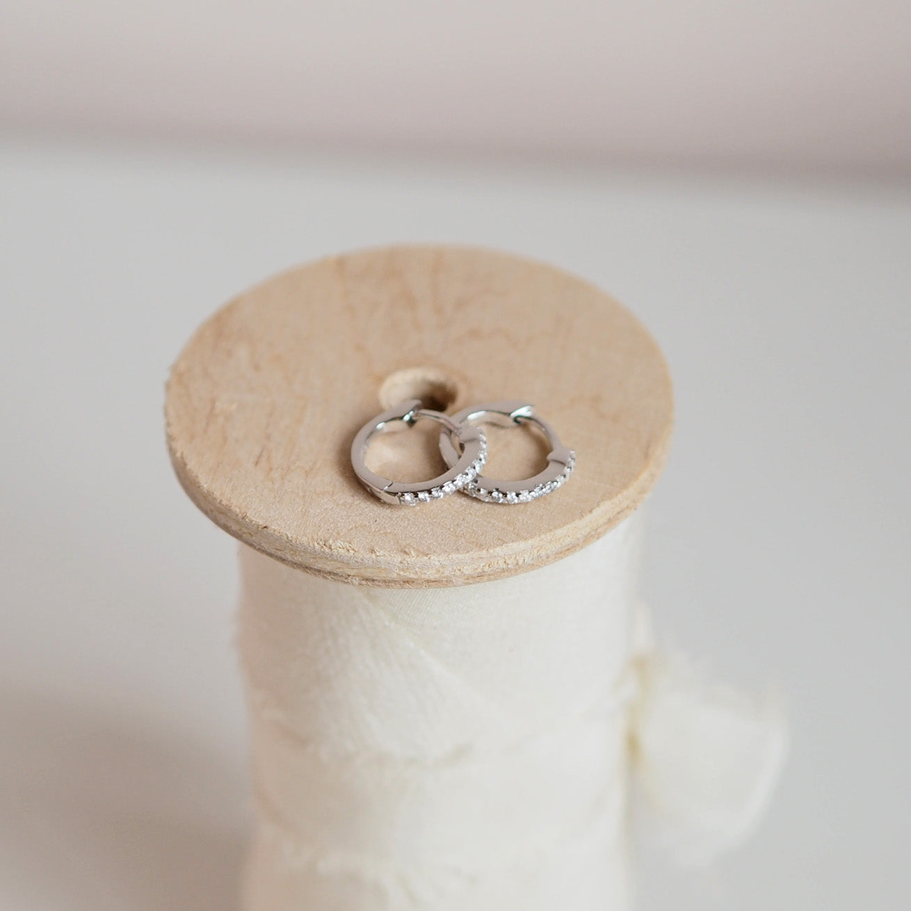 Dainty Sterling Silver Huggie Hoop Earrings