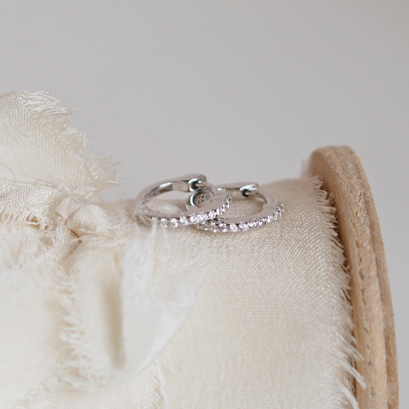 Dainty Sterling Silver Huggie Hoop Earrings