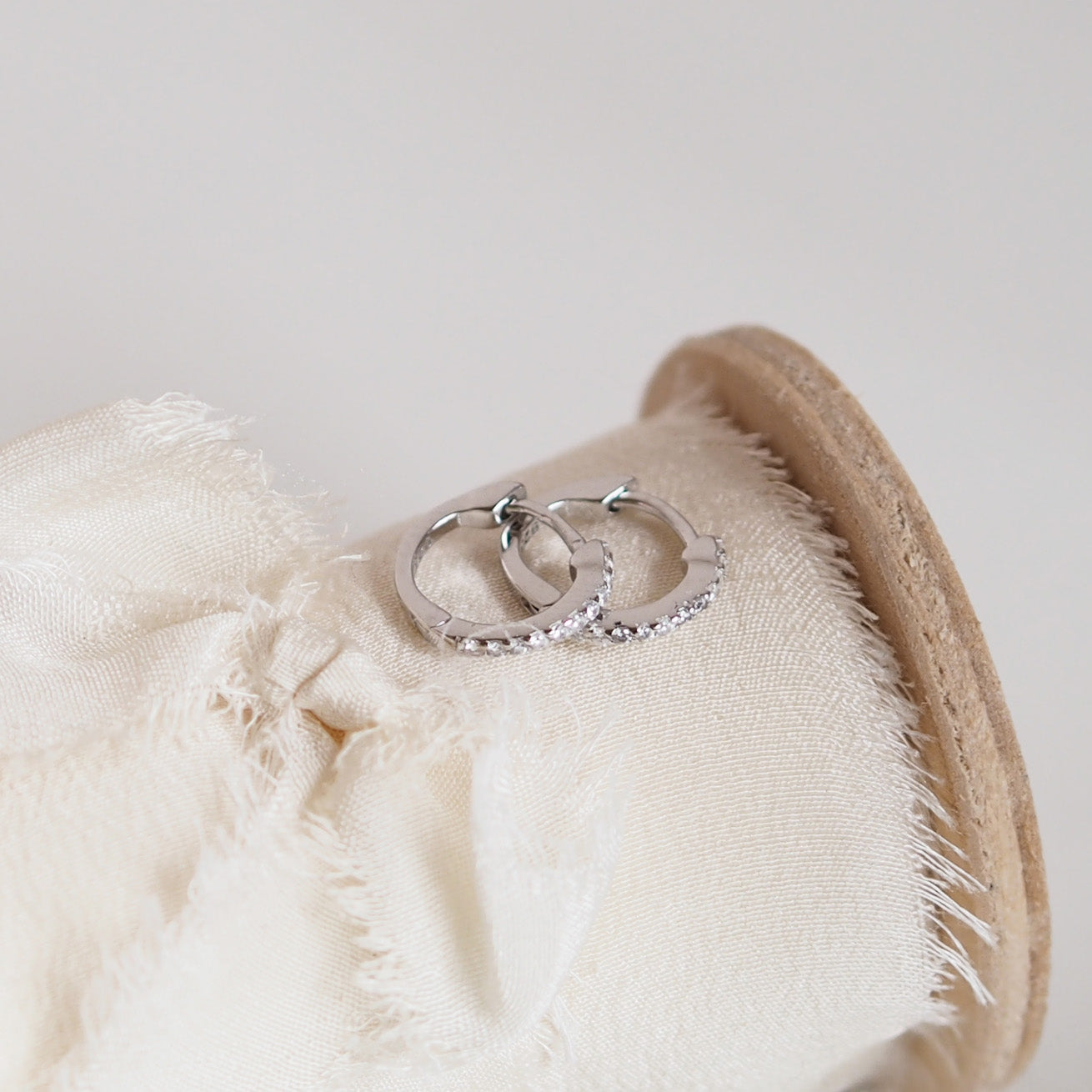 Dainty Sterling Silver Huggie Hoop Earrings