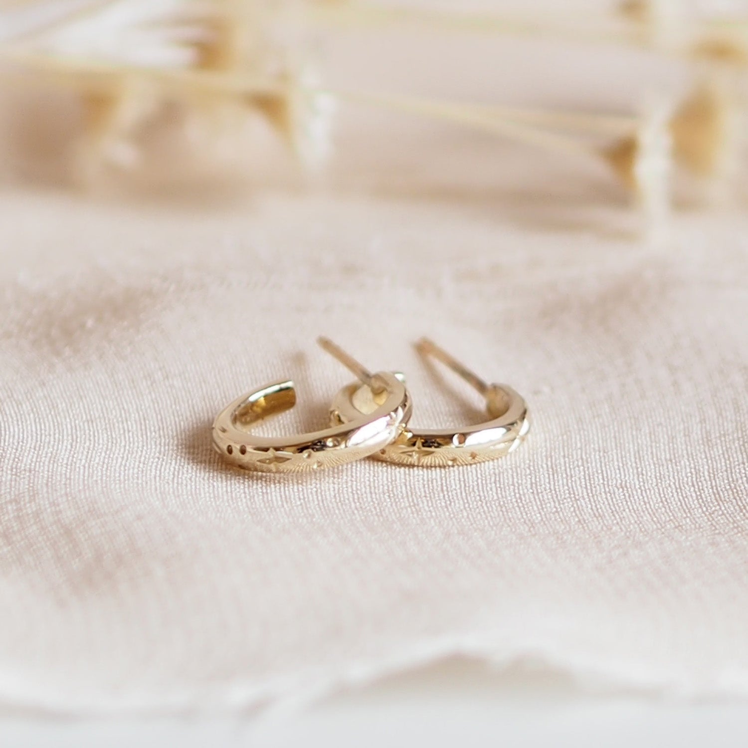 Huggie Hoop Earrings in Solid 9ct Gold