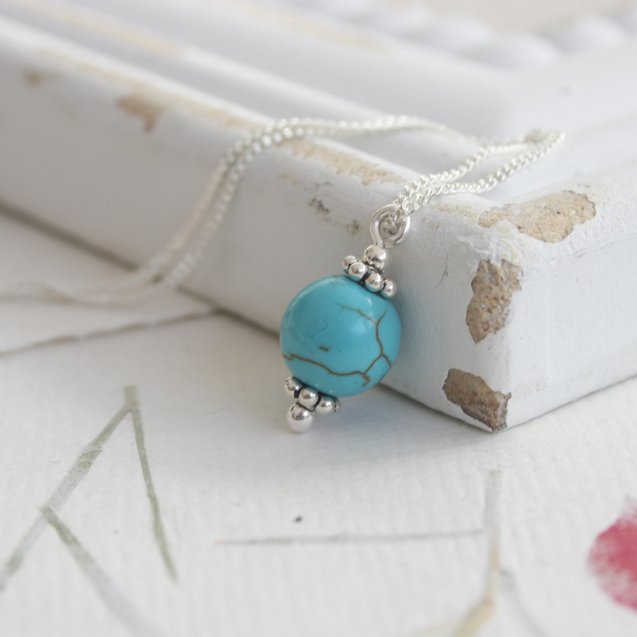 Sterling Silver Turquoise Necklace