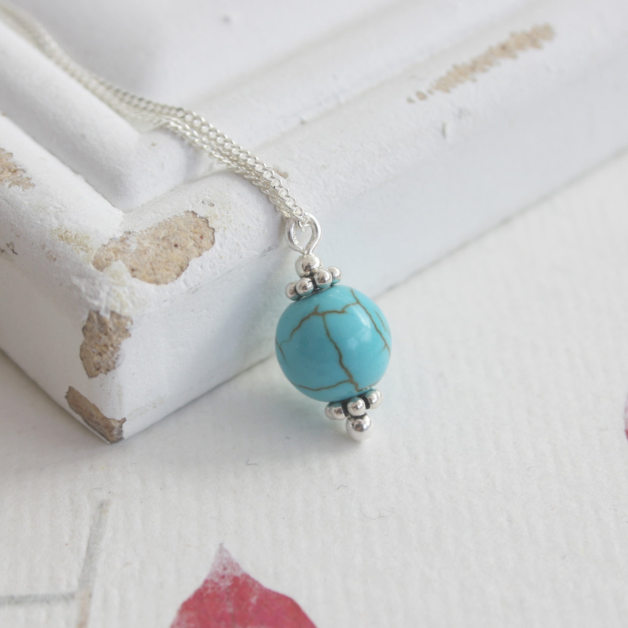 Sterling Silver Turquoise Necklace