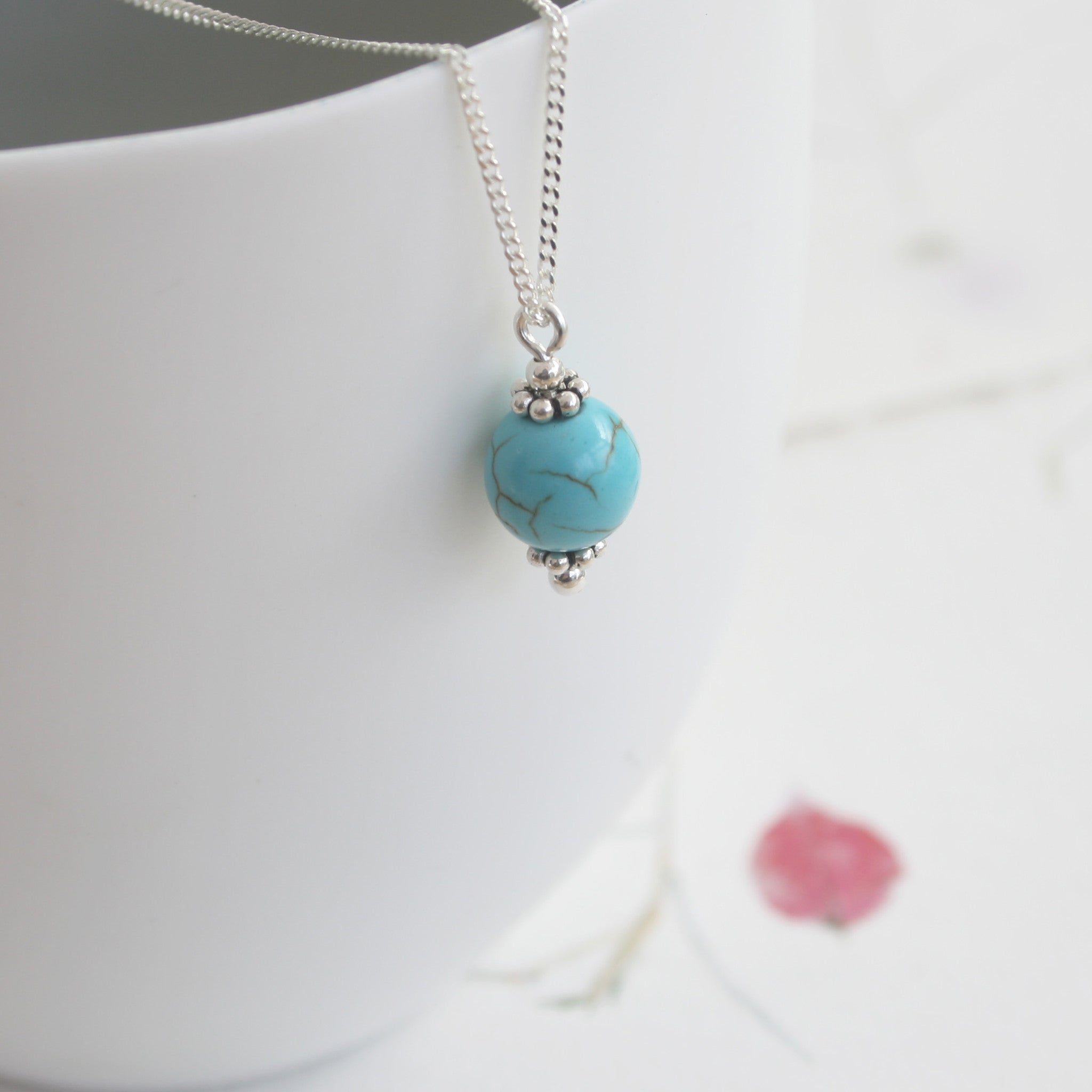 Sterling Silver Turquoise Necklace