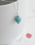 Sterling Silver Turquoise Necklace