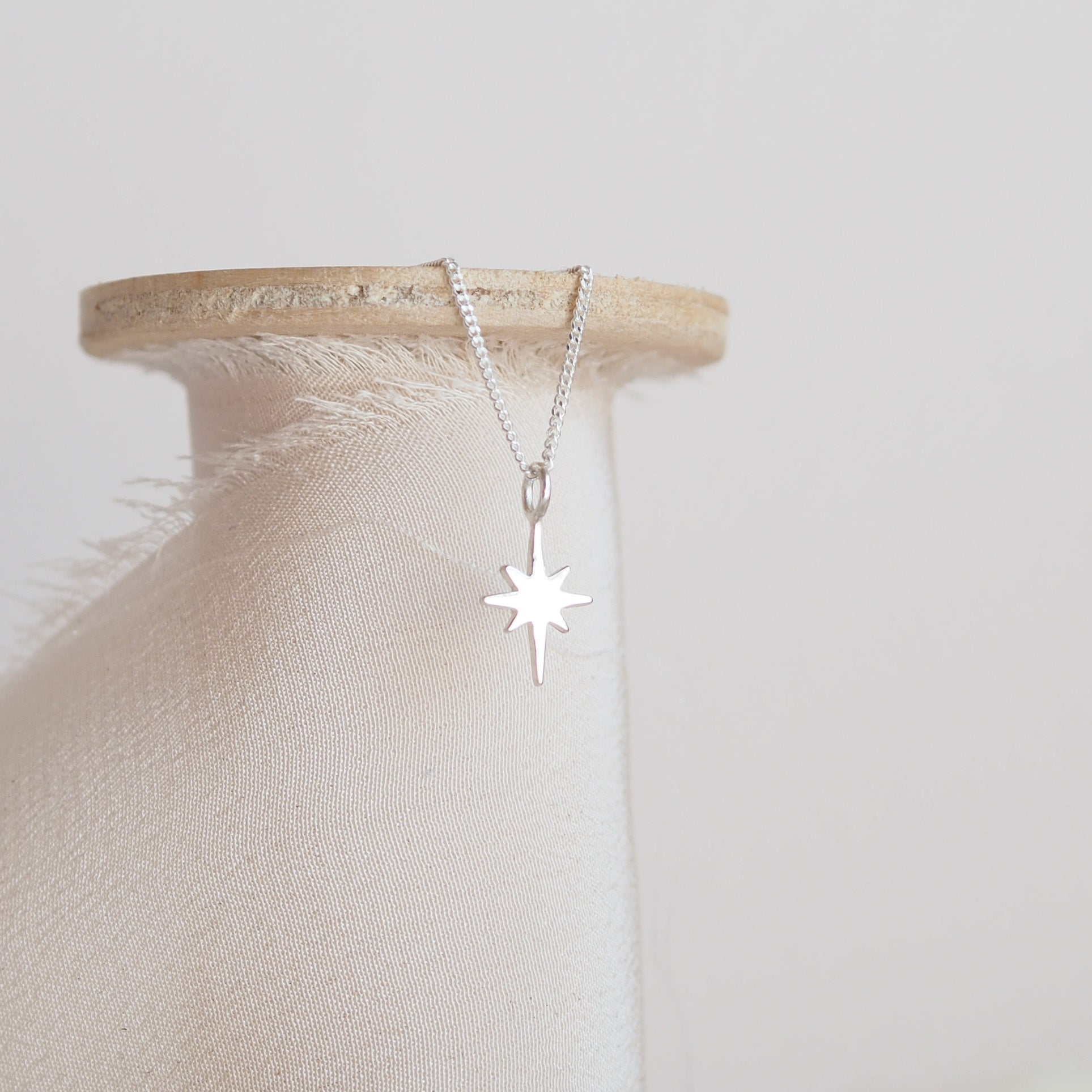 North Star Necklace in Solid 9ct Gold