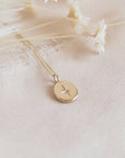 Small Oval Star Necklace in Solid 9ct Gold